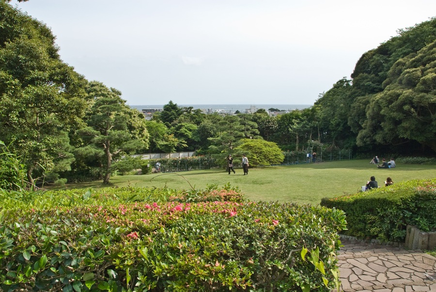 The garden of the Literature Museum in Kamakura