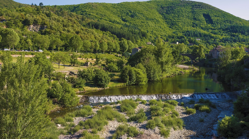 Jaur River in Olargues, Hérault, France.