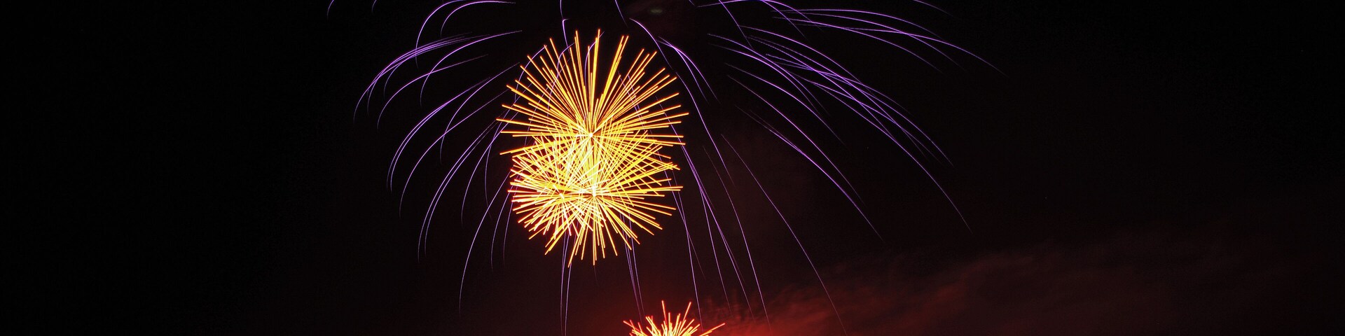 Feu d'artifice du 14 juillet 2013. Fireworks at Amboise (Indre-et-Loire) July 14, 2013.