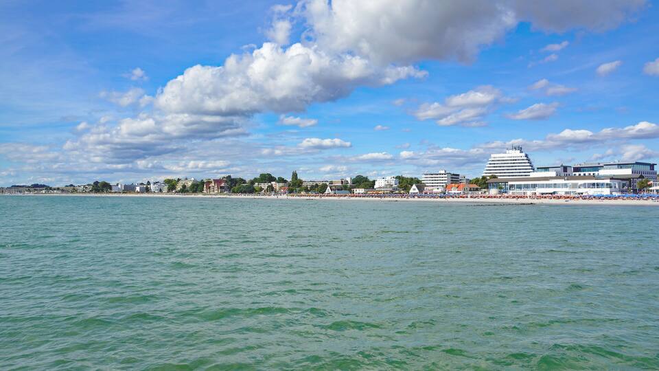 Strand im beliebten Ostseebad Grömitz in Ostholstein,Schleswig-Holstein,Deutschland