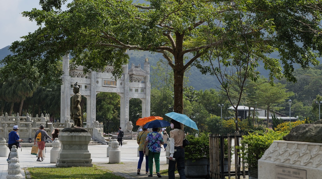 Lantau island Hongkong, 11.5.2023. Po Lin Monastery is a Buddhist monastery, located on Ngong Ping Plateau, on Lantau Island, Hong Kong.