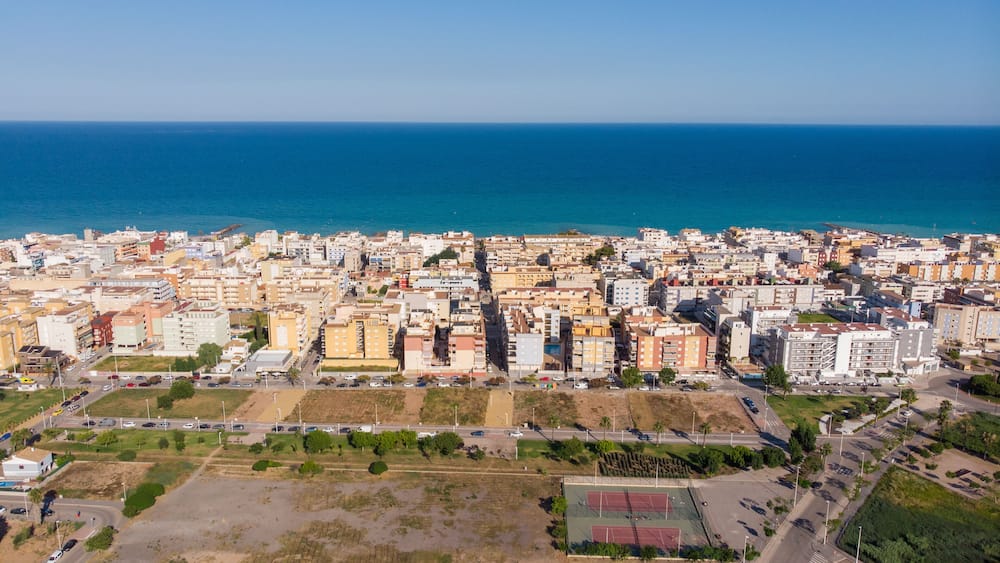 Aerial views of moncofar, Castellon.