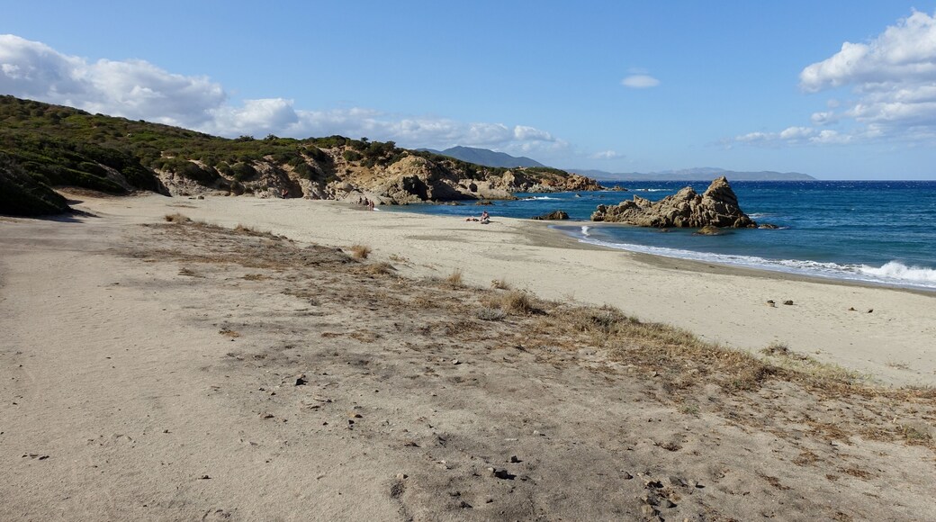 Strand von Portu de s’Illixi, Gemeinde Muravera, Sardinien, Italien