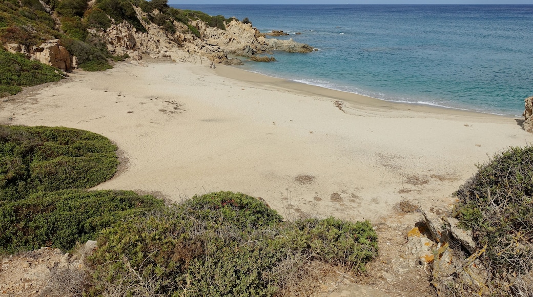 Strand von Portu de s’Illixi, Gemeinde Muravera, Sardinien, Italien