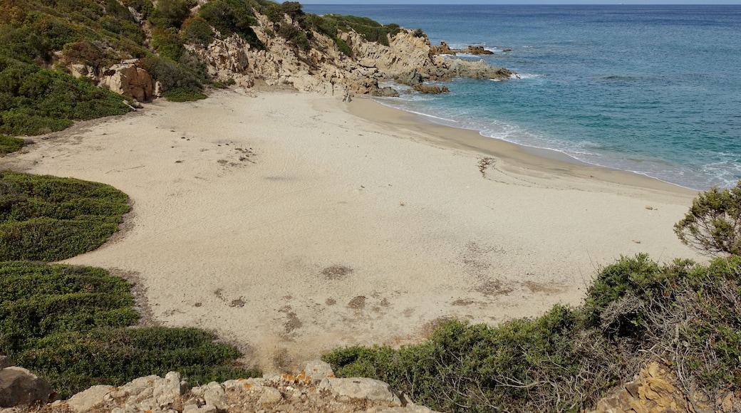 Strand von Portu de s’Illixi, Gemeinde Muravera, Sardinien, Italien