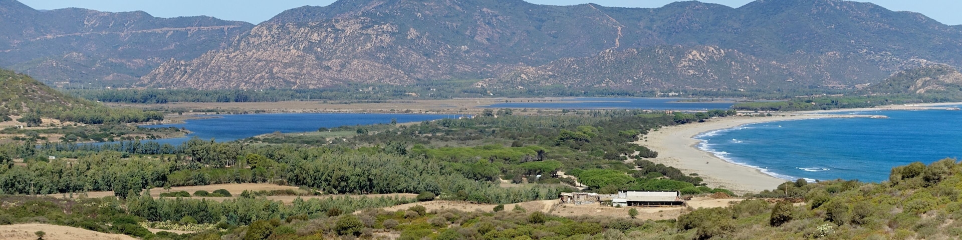 Teich von Feraxi, Gemeinde Muravera, Sardinien, Italien