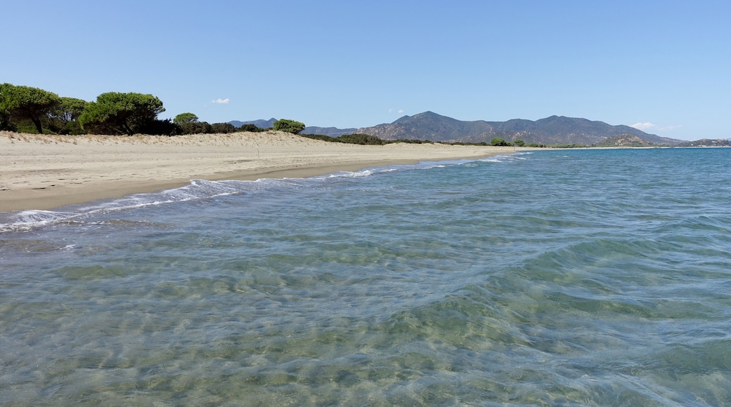 Strand von Feraxi, Gemeinde Muravera, Sardinien, Italien