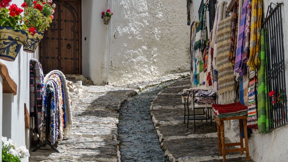 Street in Alpujarra, Granada, Spain