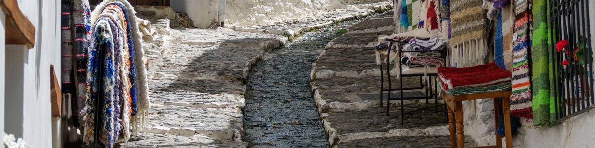 Street in Alpujarra, Granada, Spain