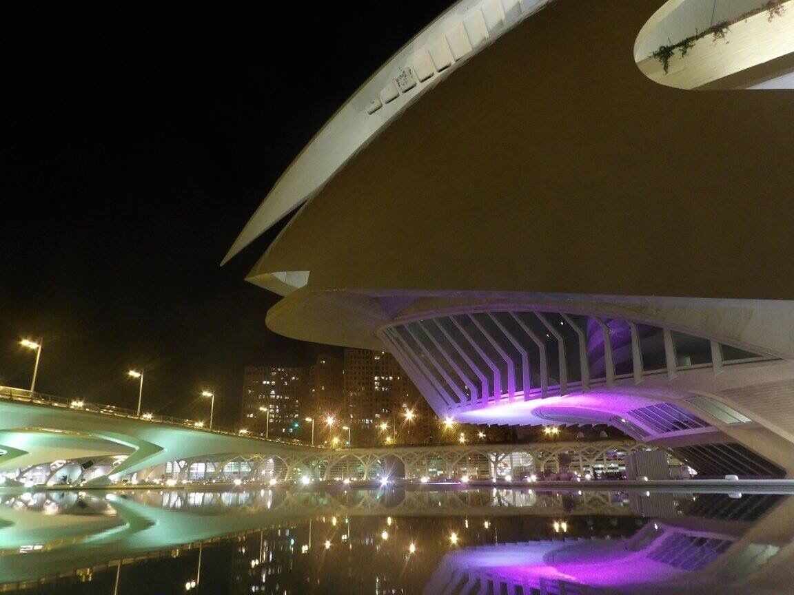 Night shot taken at the Science Park in Valencia 