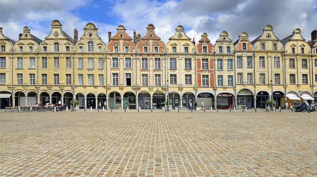 Heroes Square in Arras. Arras is the capital of the Pas-de-Calais department in northern France. The historic centre of the Artois region.