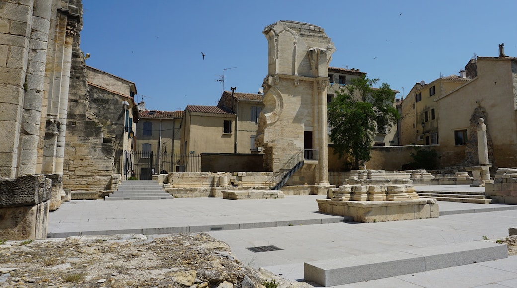 The Abbaye de Saint-Gilles in the department Gard in the region Occitania in France, in the month of June