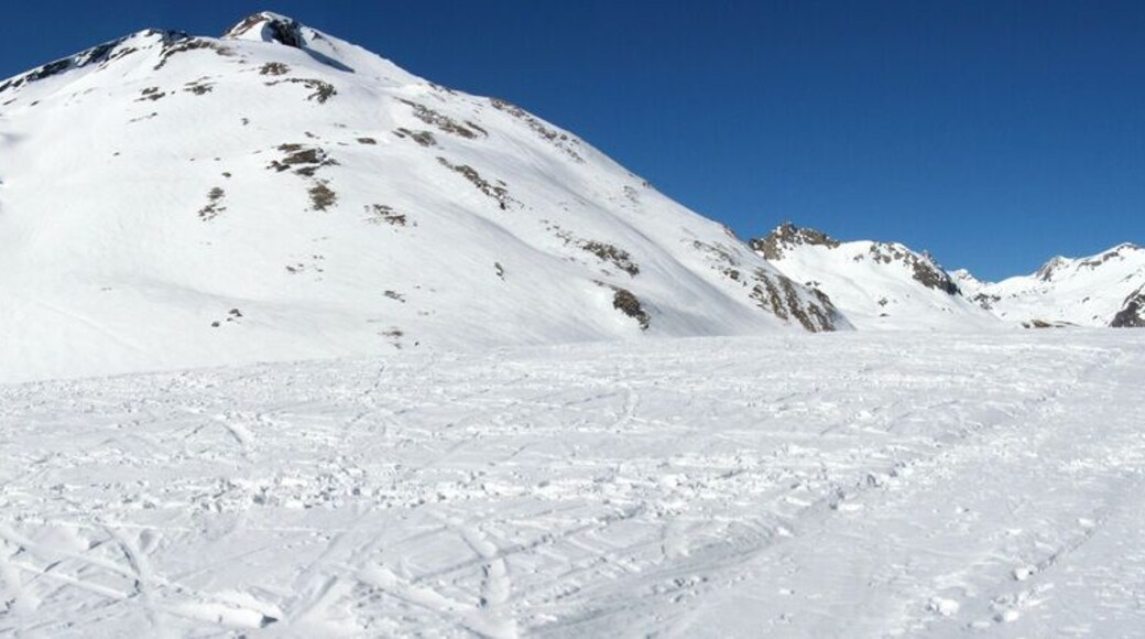 Snowy panorama from the col du petit Saint-Bernard.