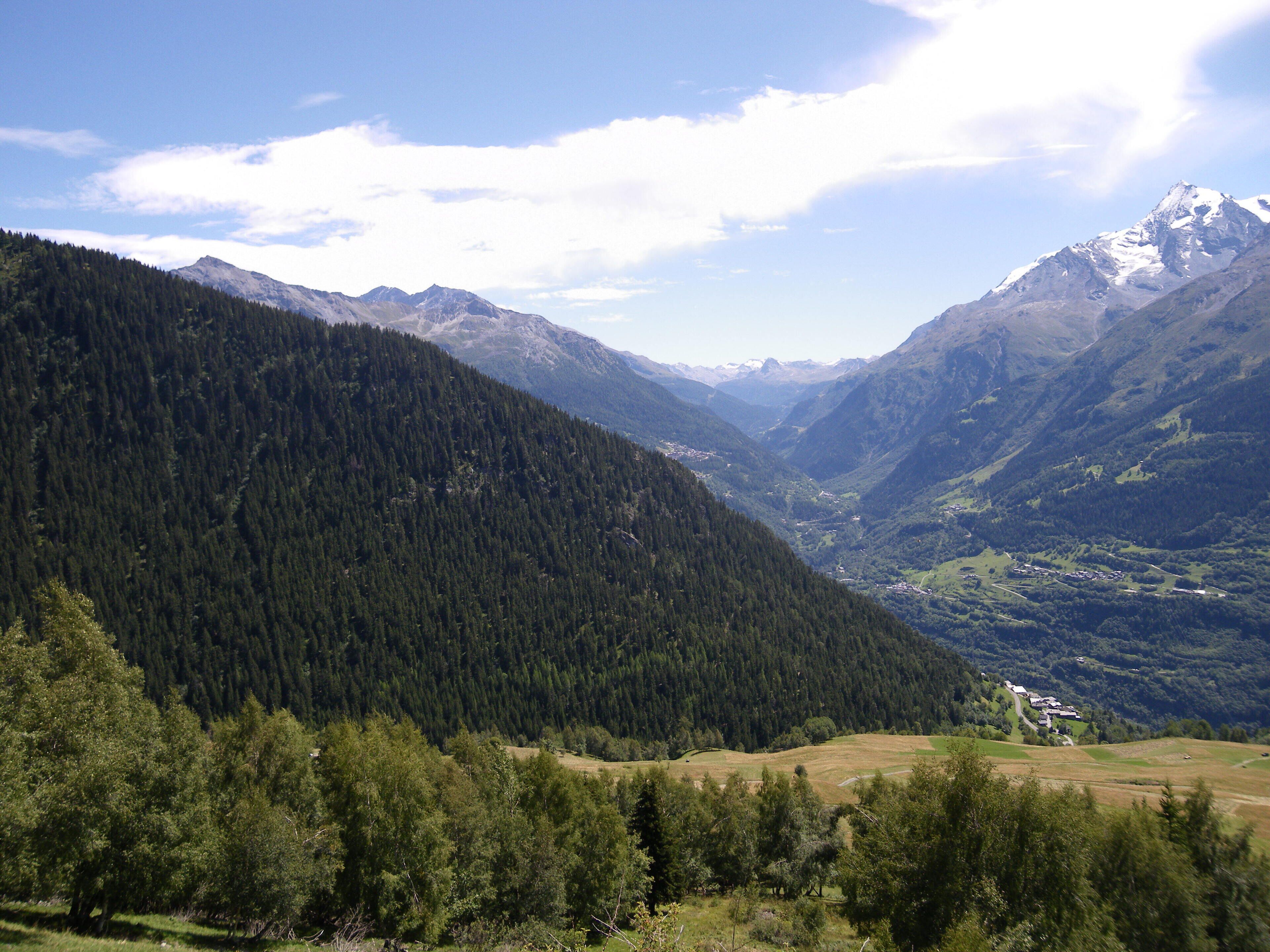 vue depuis la route de la rosiere
