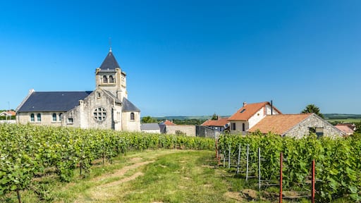 Church of a small village in the Champagne region in France, near Reims.
