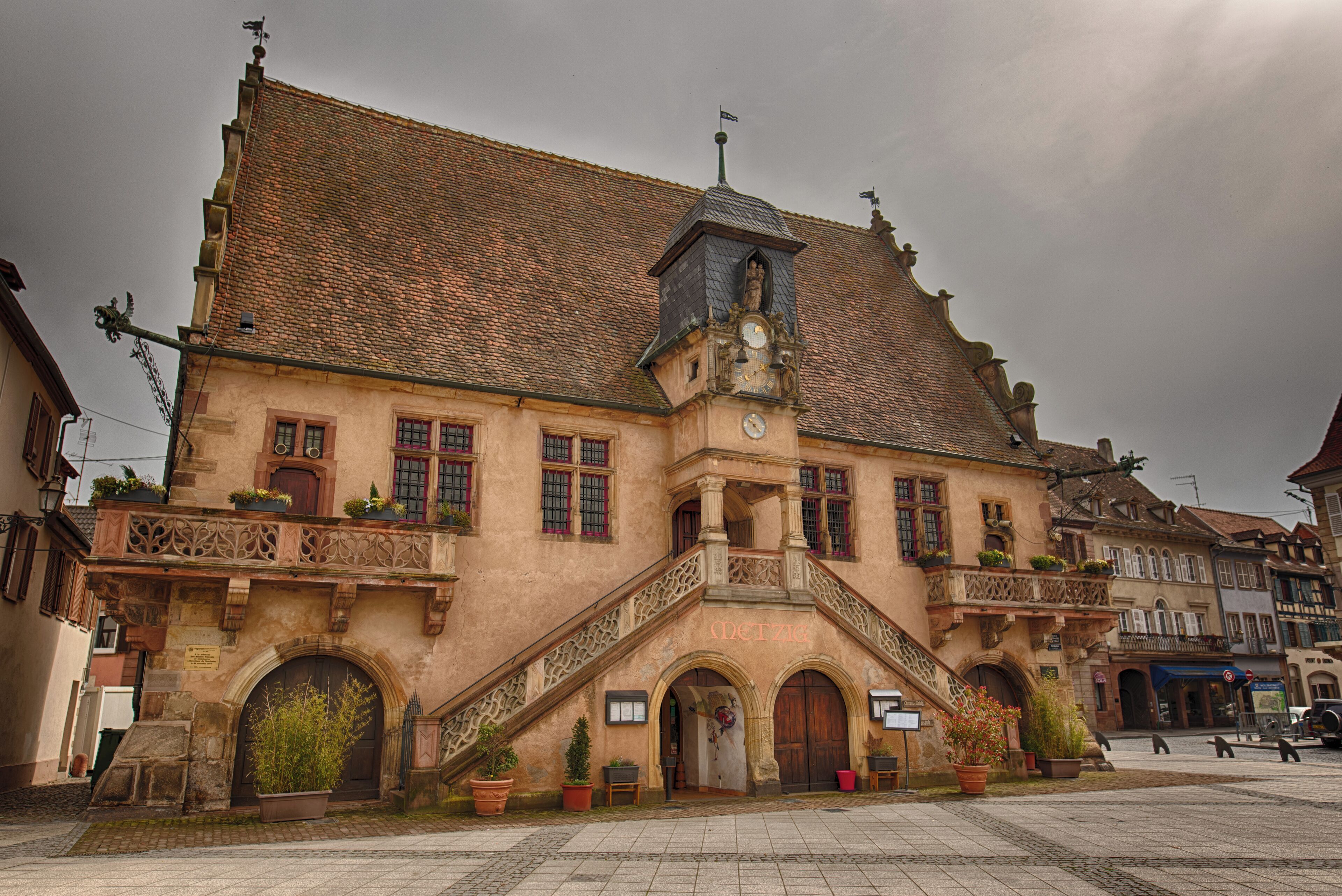 Central square, Molsheim, Alsace