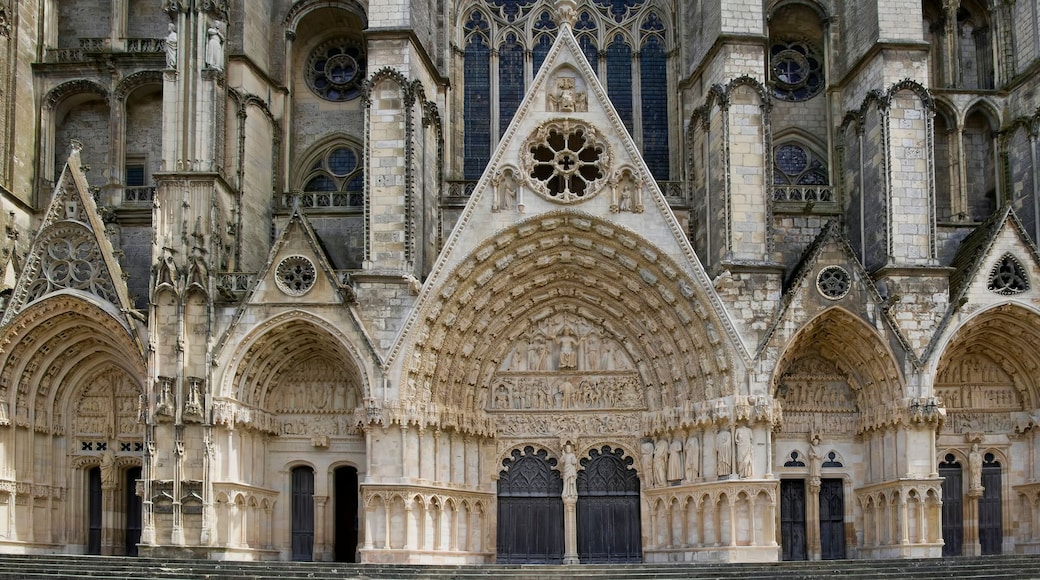 Facade of the Cathedral of Bourges, France