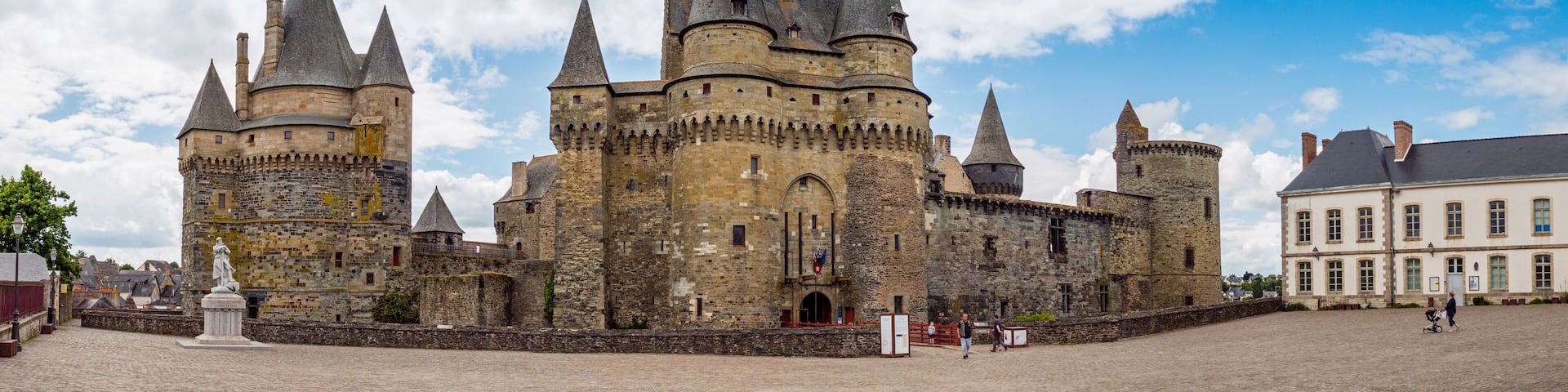 Burg in Vitre, Bretagne, Frankreich