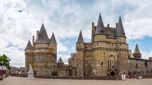 Burg in Vitre, Bretagne, Frankreich