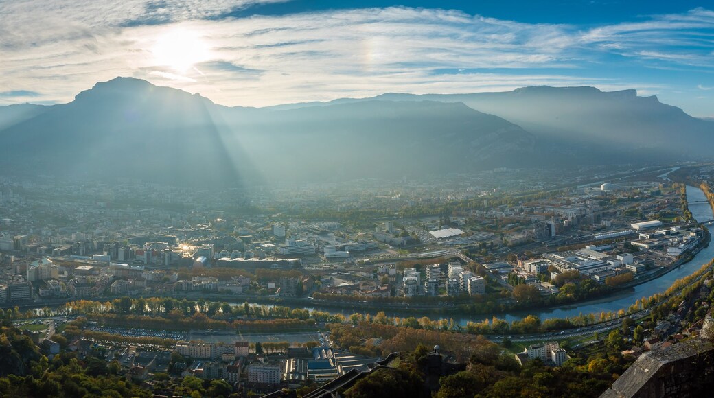Panorama from La Bastille in Grenoble