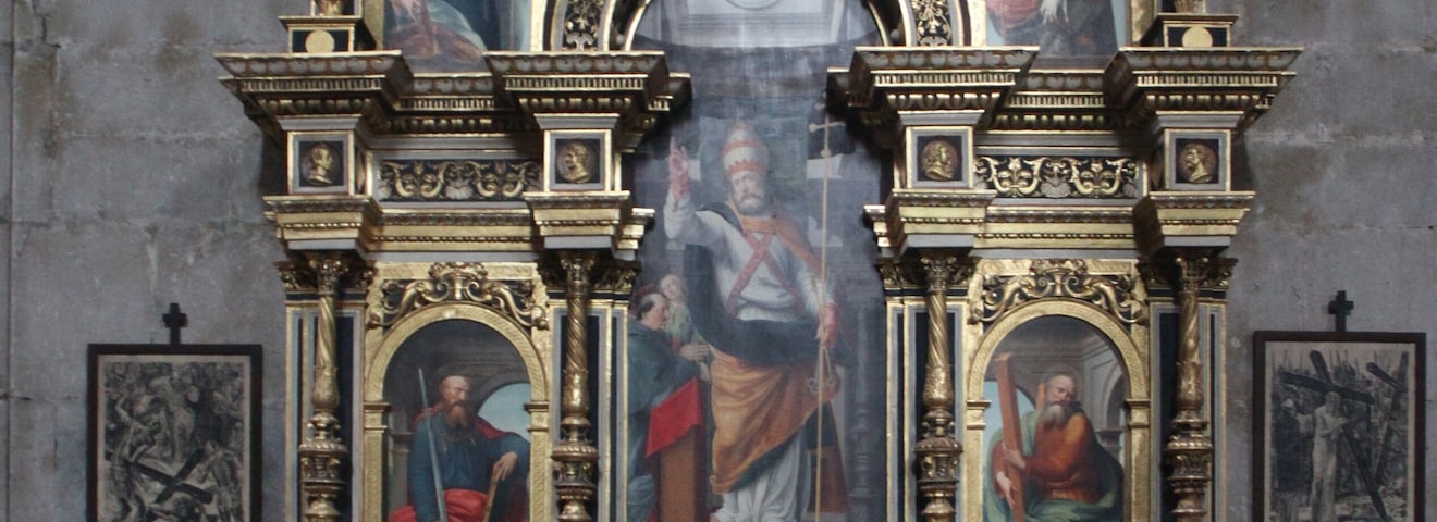 Autel d'Olbein dans la cathédrale de Saint-Claude (Jura).