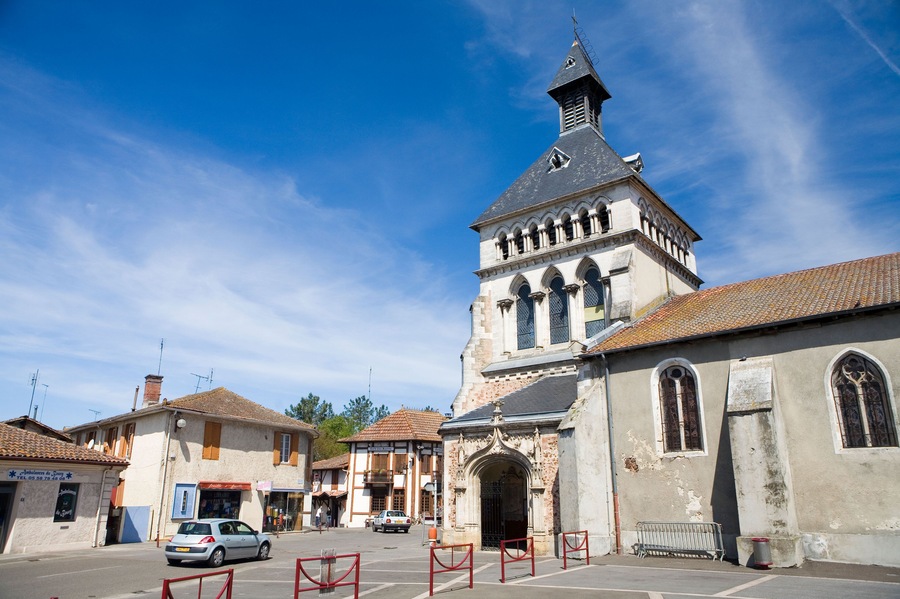Church at Parentis en Born, Landes, France
