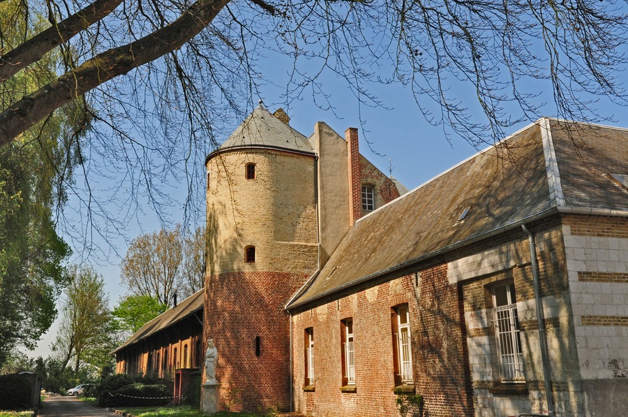 Abbazia benedettina di St. Paul a Wisques, Pas-de-Calais, Hauts-de-France,