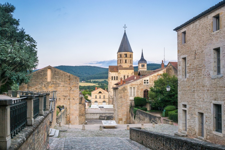 View of the Abbey Church of Cluny, Burgundy - France