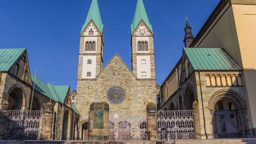 Historic Basilika in the center of Werl, Germany