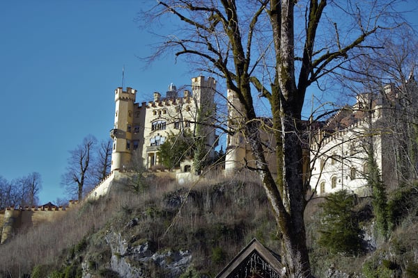 Hohenschwangau Castle from the horse carriage stop.