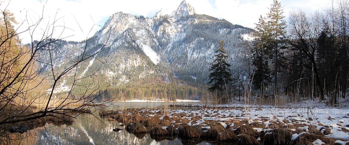 It's a shame that so many people on bus tours miss this attraction that is virtually right next to Neuschwanstein castle. It's adjacent to Hohenshwangau (Home of the Swans) which is where Ludwig spent much of his formative youth.
Take the delightful walk around if you have the time, it is worth it.