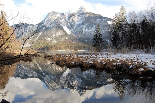 It's a shame that so many people on bus tours miss this attraction that is virtually right next to Neuschwanstein castle. It's adjacent to Hohenshwangau (Home of the Swans) which is where Ludwig spent much of his formative youth.
Take the delightful walk around if you have the time, it is worth it.