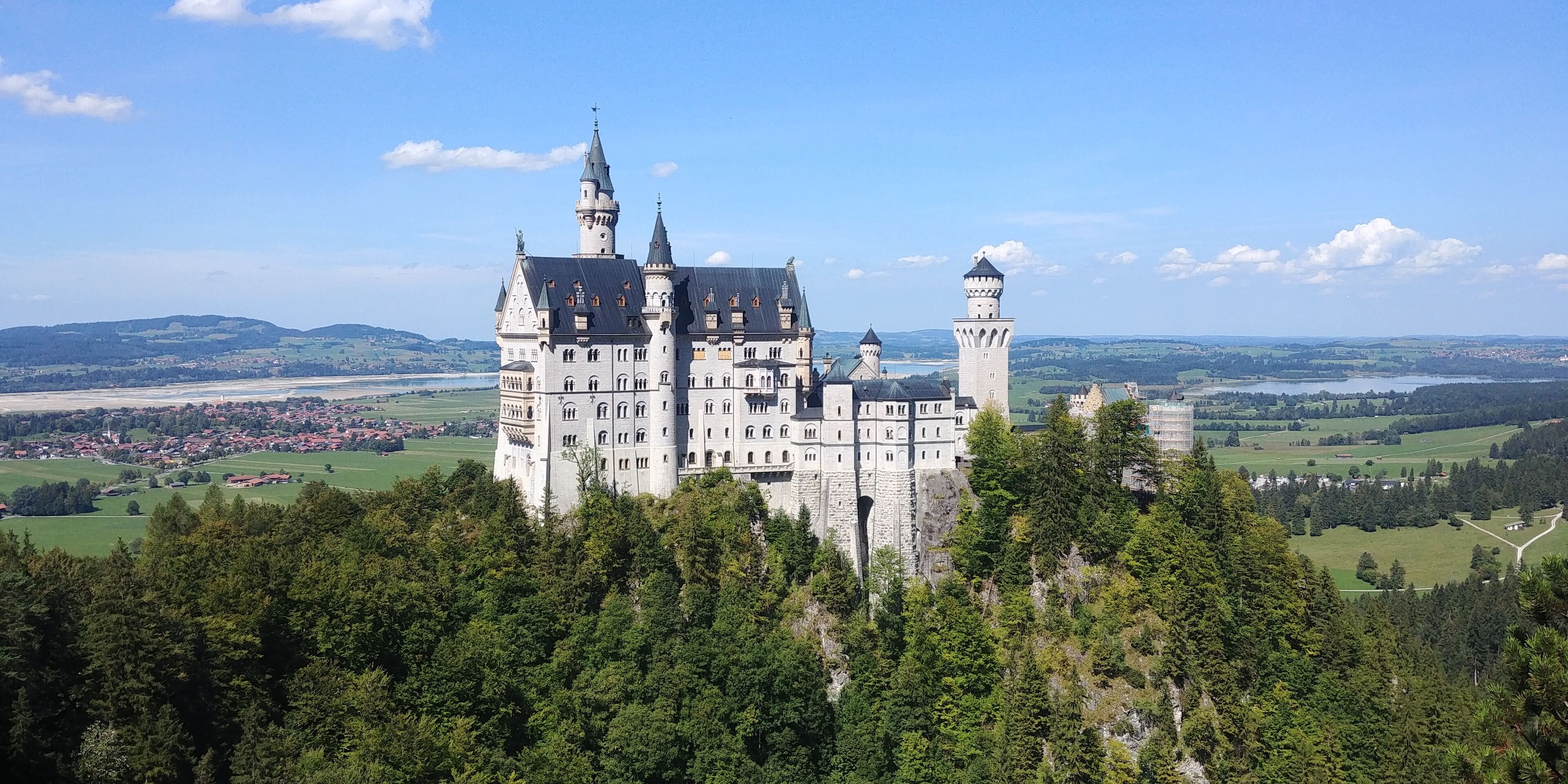 View from the Marienbrücke, a bridge that is near the castle.
