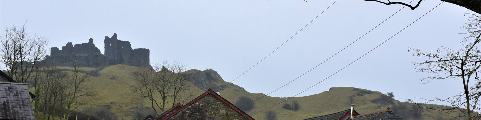 #lksawaydays 4a/2020 today we decided to step back in time and enjoy a Welsh castle double header. Car packed, satnav set and the ipod on playing the back catalogue of the Manchester Orchestra (top tunes) Our first of the two planned castles was Carreg Cennen in the village of Trap inside the Brecon Beacons National Park. We arrived as the weather seemed to get murkier, perhaps a little bit of luck kept the rain away, we parked up in the free, quiet but again rather small car park. The site has a cafe and shop, these can be found around from the car park as you enter, all of which sit below the prominent ruins dwelling upon the hill. After paying £5 per adult we hiked up the slope and enjoyed the impressive views of Towy Valley, on a clear day it must be spectacular! The six towered castle built in the time of Lord Rhys in the late 1100's has sat in ruin since 1462, once inside you can move around the skeleton freely, walking across the base or along stairways to see more of the structure. Make sure you head down to the naturally made cave which runs under the castle and travels deep into the hillside. Be cautious, once you start walking along the cave it's pitch black and a little slippery under foot, we used our phone touches but you can hire torches at the pay hut for £1.50. #lksawaydays give Carreg Castle a 👍