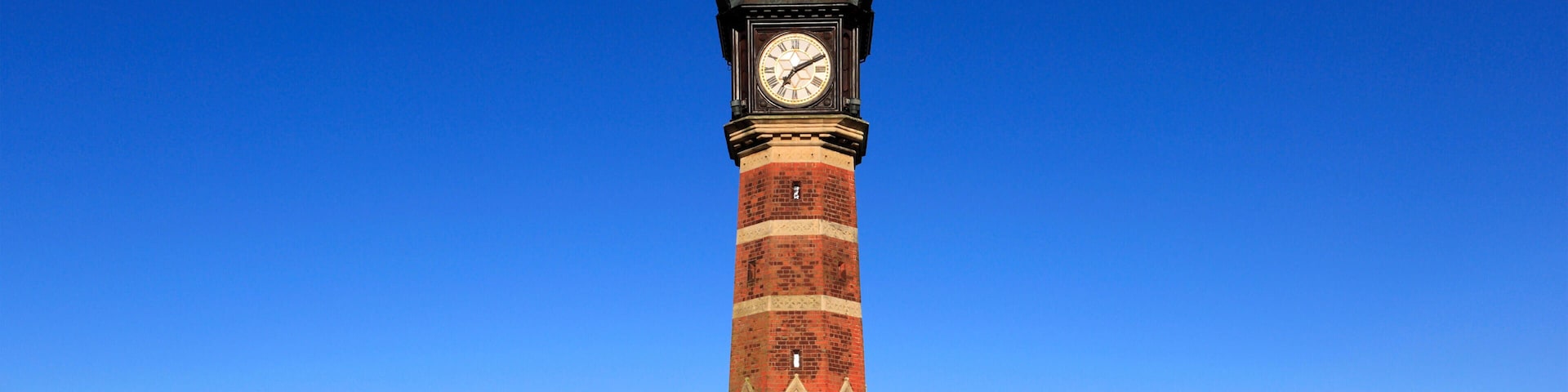 JPTYA1 The Diamond Jubilee Clock Tower, Skegness town, Lincolnshire, England, UK