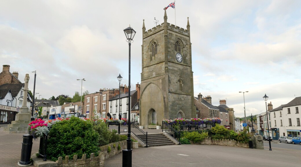 Coleford town center market place clock tower