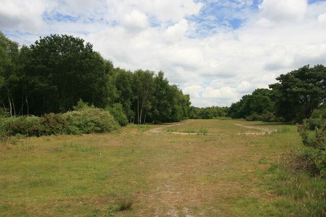 Yateley Common near Blackbushe Airport This area was originally part of Blackbushe airfield at the end of the runway, now reclaimed by commonland.