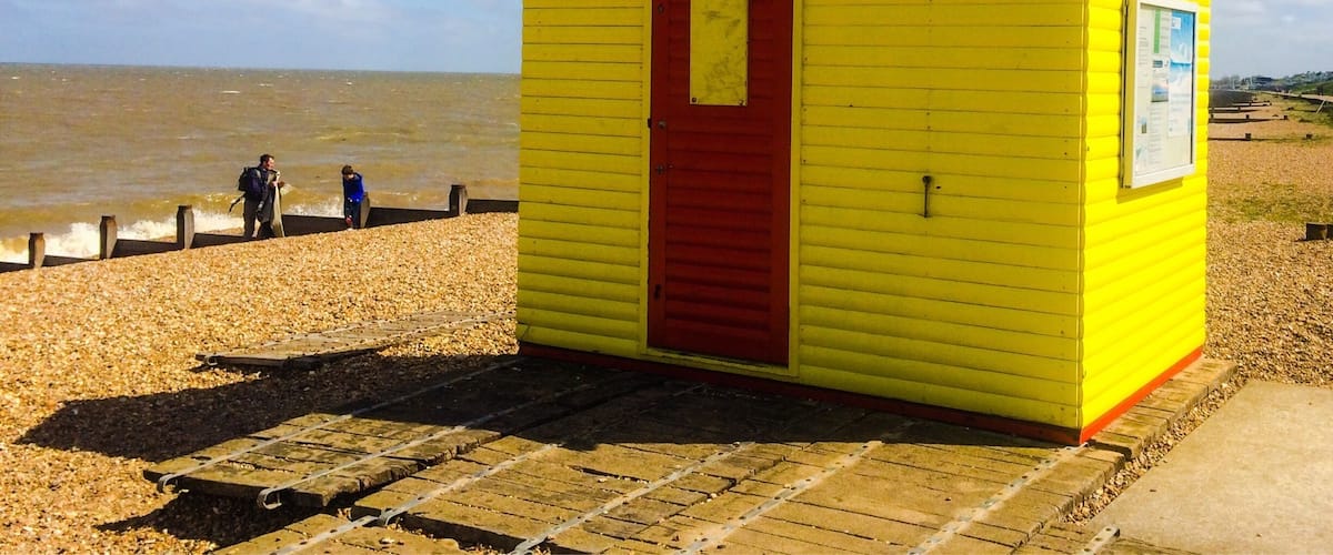 Lifeguard shed on Whitstable beach