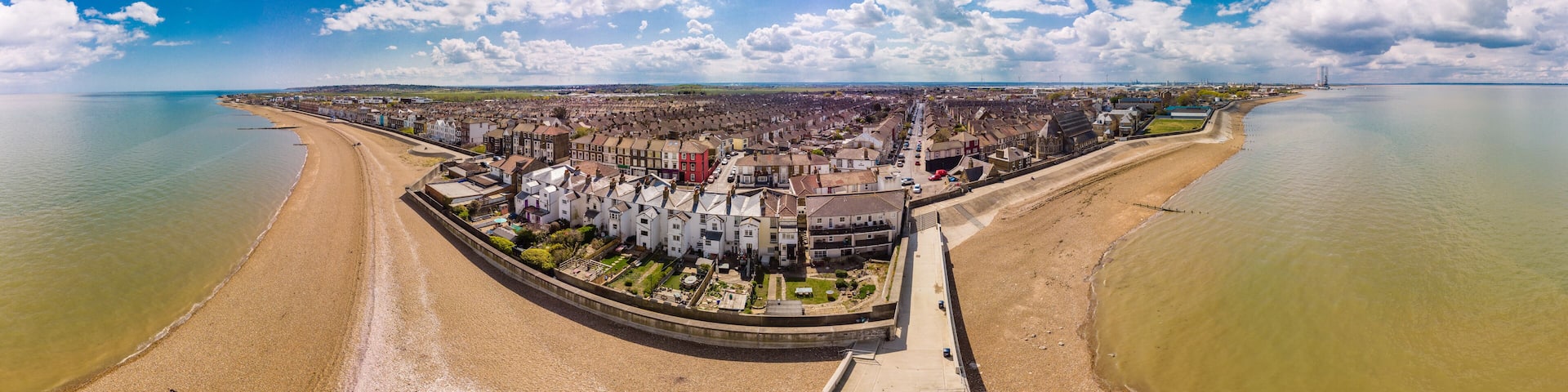 Isle of Sheppey - island off the northern coast of Kent, England, UK
