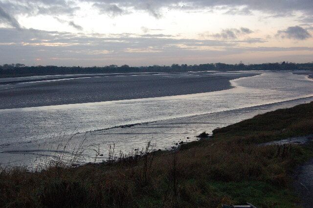 River Wyre. The river Wyre at dusk taken from the Northerly end of Shard.