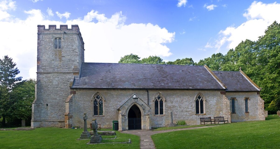 Church of St Margaret in Alderton, Northamptonshire. The original building dates from 1522–1528, restoration work was undertaken in 1848.