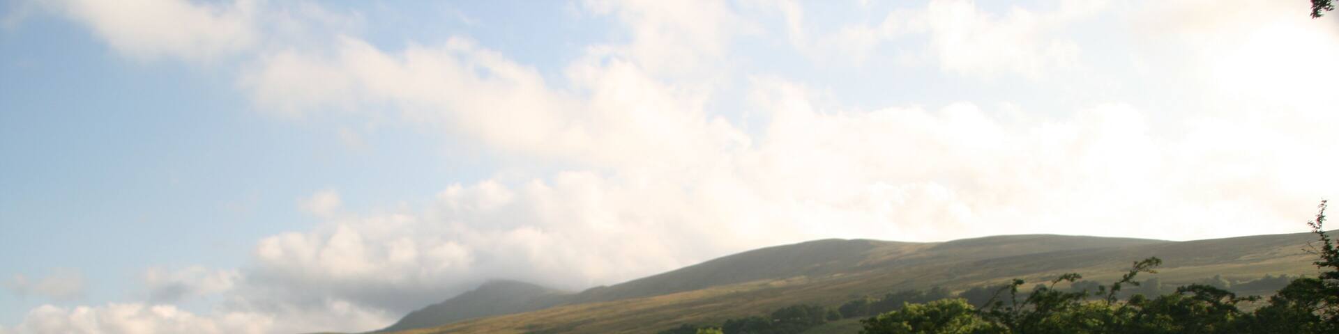 El Castillo de Pendragón en la región inglesa de Cumbria.