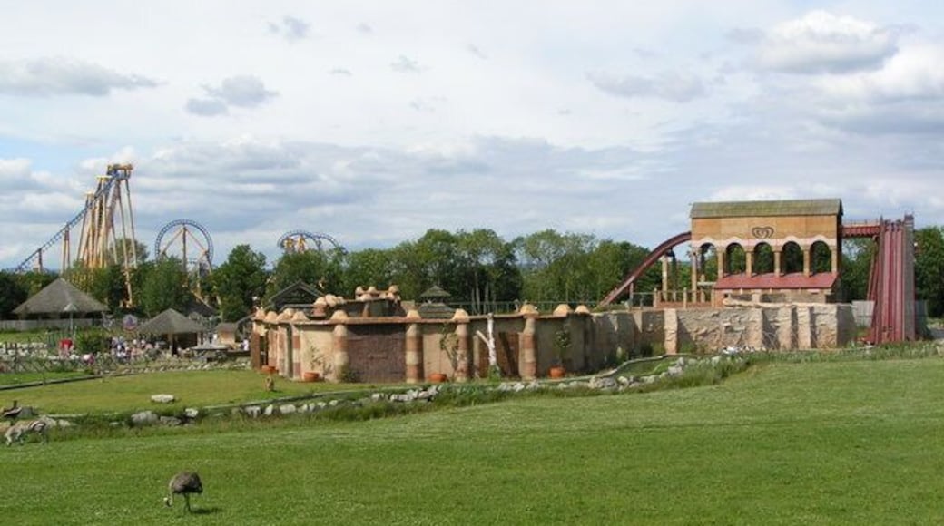 Flamingoland Zoo Looking across the Zoo at Flamingoland towards the rides