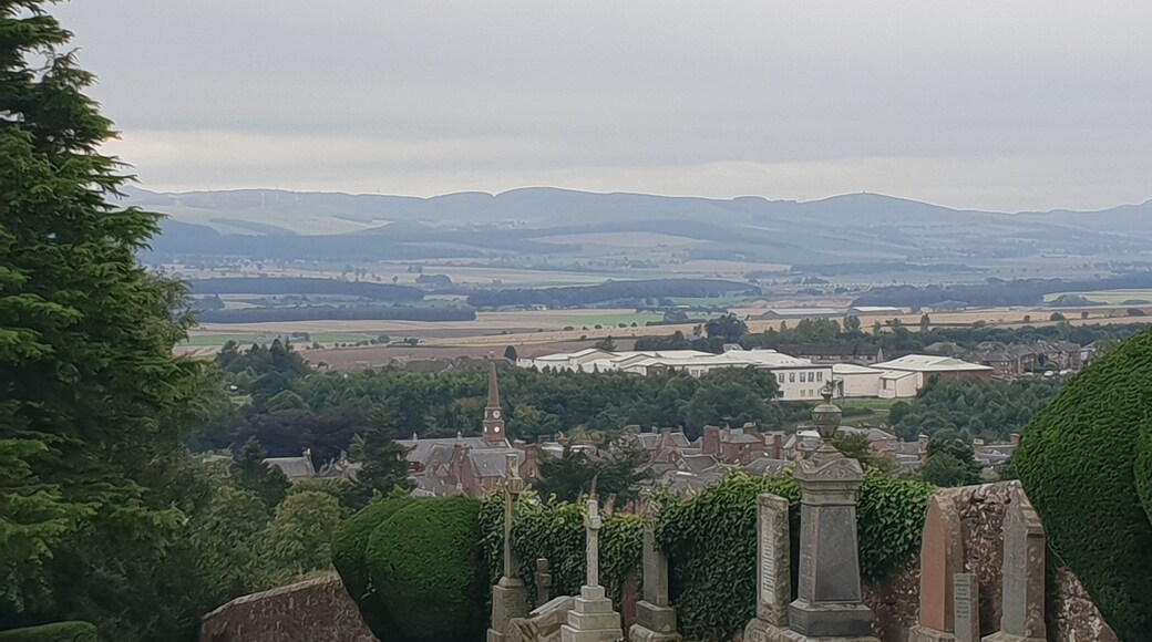 Looking down from Kirriemuir hill