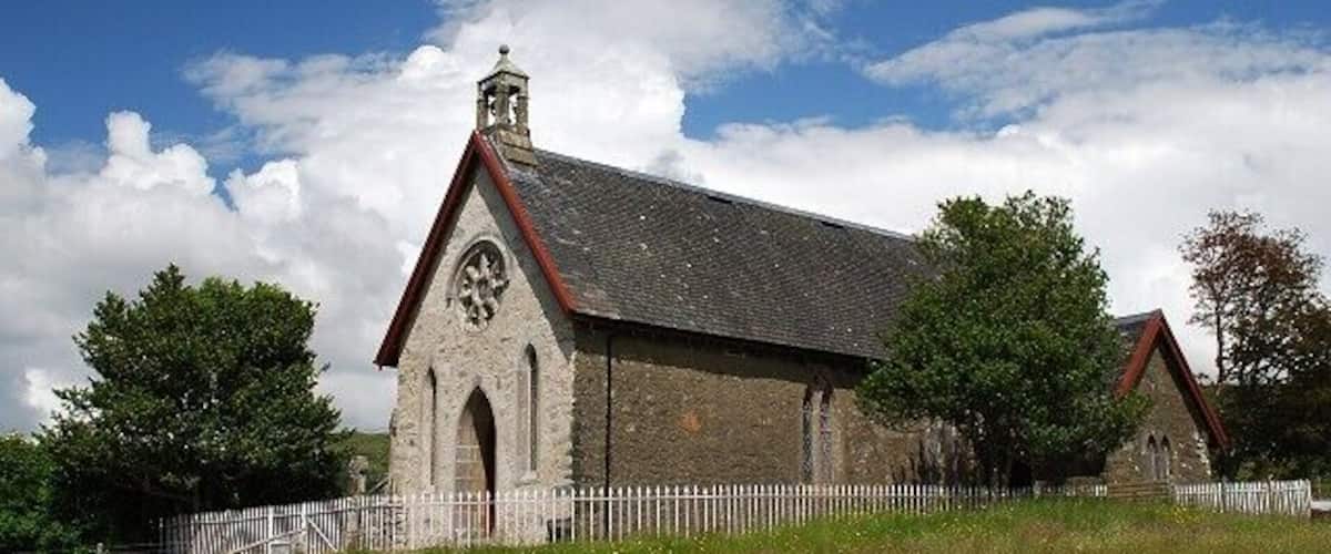 Kilmelford Kirk A view from the meadow below the church.