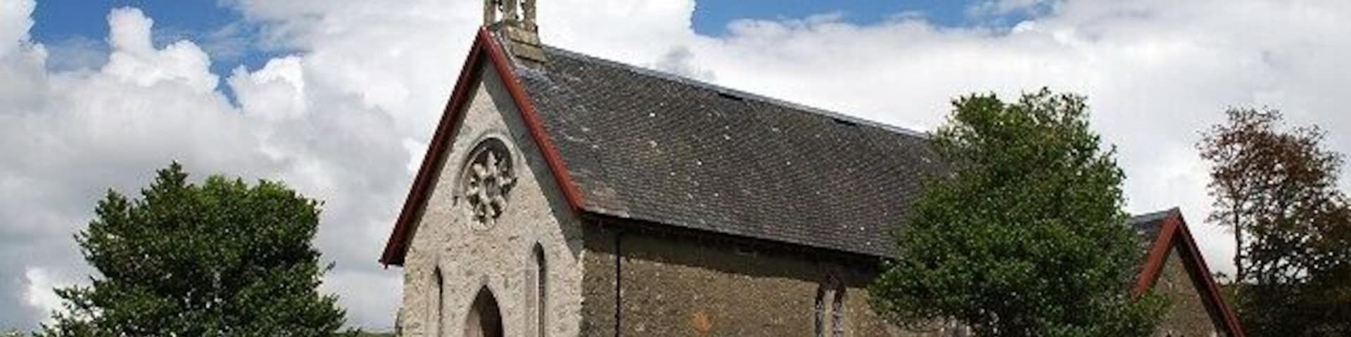 Kilmelford Kirk A view from the meadow below the church.