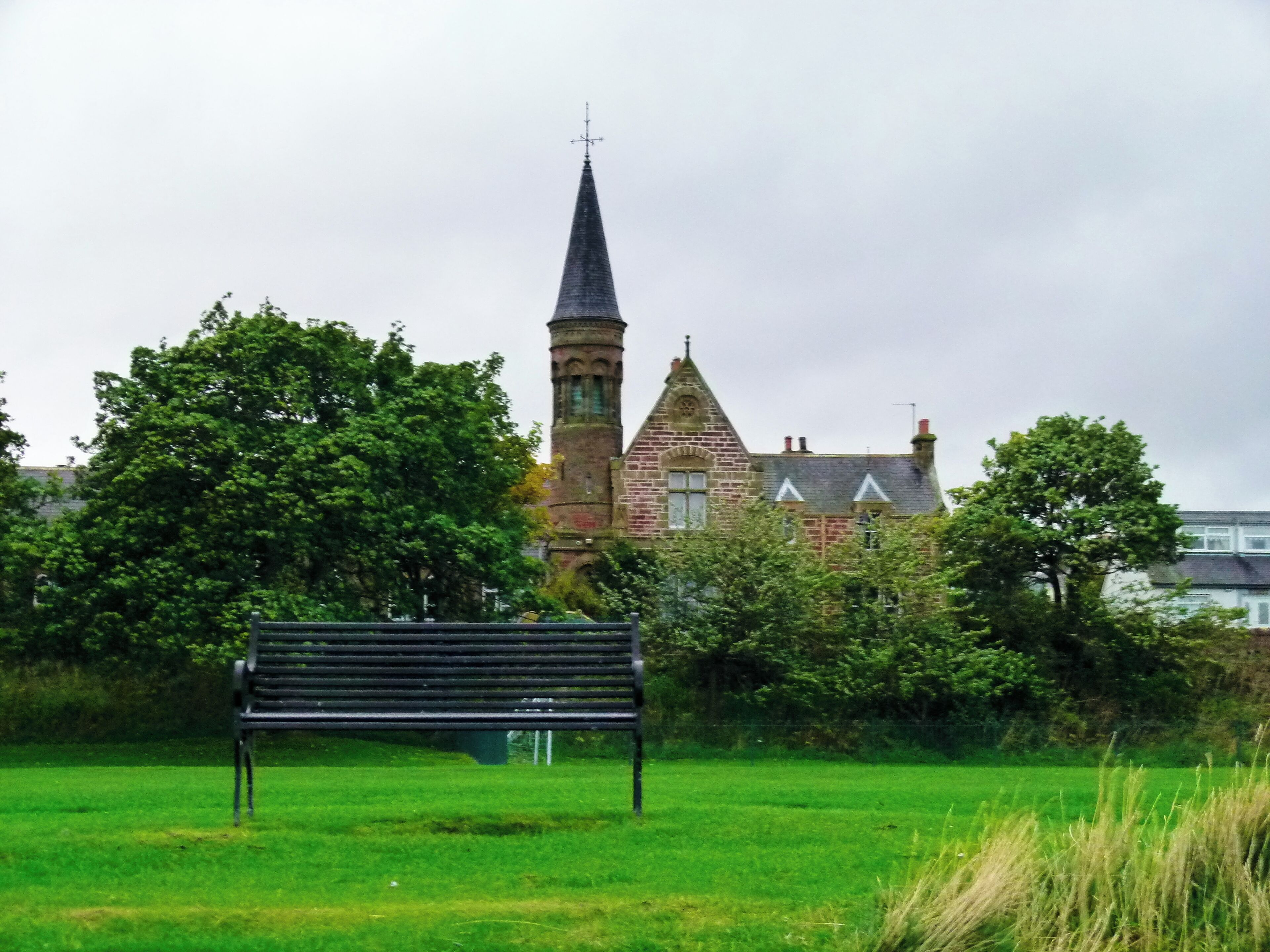 Bench And Church
