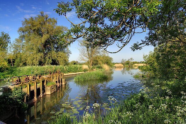 The Sluices and Weir at Cutt Mill A view looking upstream from alongside the mill building.