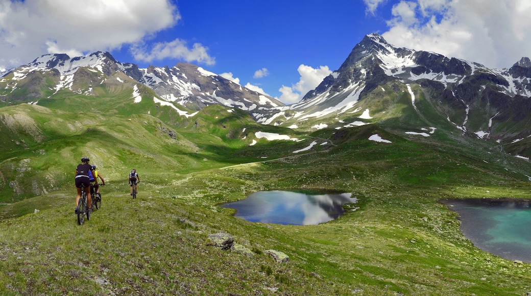 Bikers sulle Alpi, tra laghi e montagne