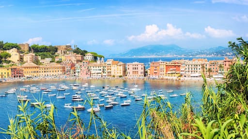 panorama of Bay of Silence, Sestri Levante, Liguria, Italy